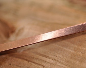 24 g Solid Copper Bezel Wire Strip 3/16 inch width by the foot - Dead Soft Temper