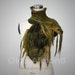 Wool Silk Felted hand dyed scarf