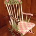 Whimsical Painted Furniture, Painted Rocking Chair // Whimsical Painted Youth Chair // Nursery Rocking Chair