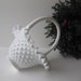 Vintage Fenton Milk Glass Hobnail Basket