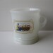 Vintage Avon Milk Glass Train Mug