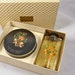 Le Luxe Cosmetics Vanity Set with Perfume Bottle and Dusting Powder from the 1960's