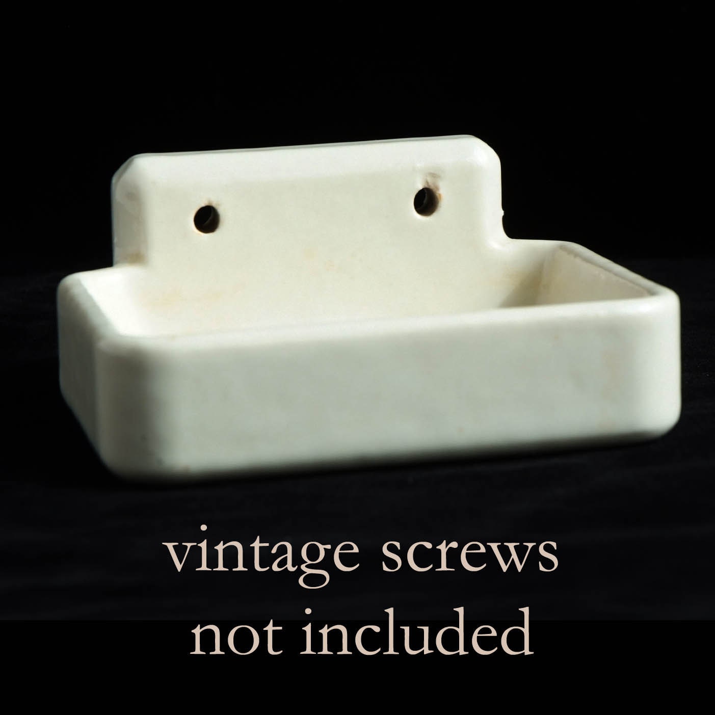 Vintage wall mount porcelain soap dish