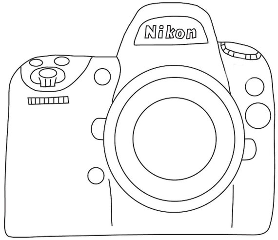 Nikon Camera Embroidery Pattern