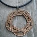 Guitar String Pendant, thin gold colored