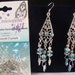 DIY Earring Kit - Crystal Innovations with Swarovski crystals - chandelier - blue
