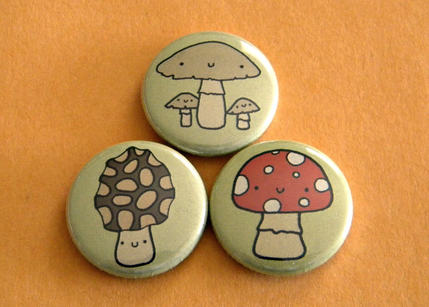 Mushrooms Button Set