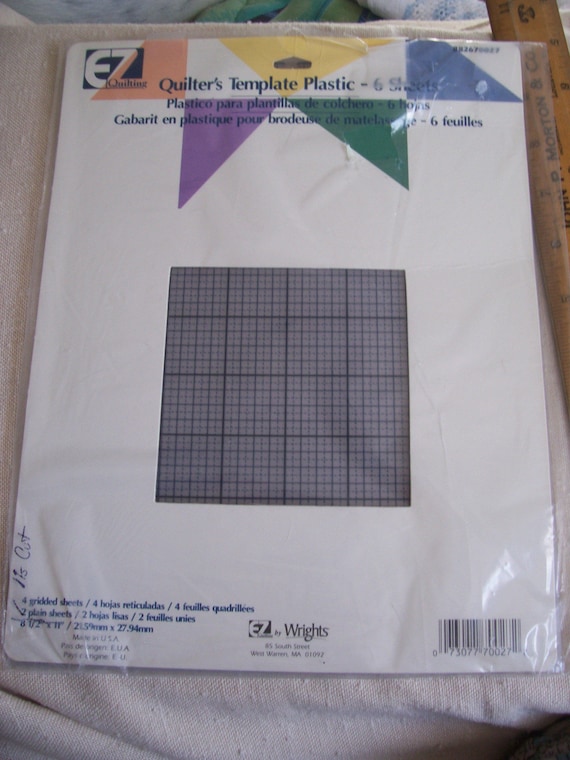Wrights EZ Quilting Quilter's Template Plastic Gridded