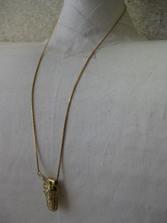 Golden Gun in Holster with Sparkle necklace