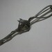 Silver Whip with Horse Head - vintage brooch