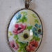 Flower Necklace Pink Blue Yellow Cab Pendant