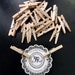 Wooden Mini Clothespins, Natural Wood Mini Clothespins NEW ITEM Clothes Pegs Mini, Scrapbooking Clothespins, Natural Clothes Pins Set of 20