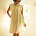 Zoe dress...Cream natural Linen/cotton blend