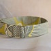 Grey and Yellow Medley Handmade Dog Collar