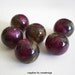 12mm Vintage Magenta and Gold swirl Lucite beads 6pcs