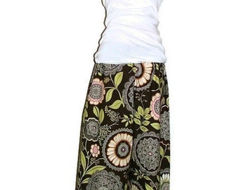 Samurai PANTS - Olive Lacework - Made in ANY Size - Boutique Mia