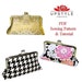 PDF Sewing Pattern - Classic Style Clutch Purse - Pattern Detailed Instructions Color Photos by UPSTYLE
