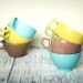 Eight Vintage Melmac Mugs