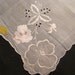 Lovely Vintage Hanky from Switzerland, Cutwork and Embroidered Scalloped Hanky