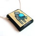 Faux Wood Robot Loves Octopus Necklace
