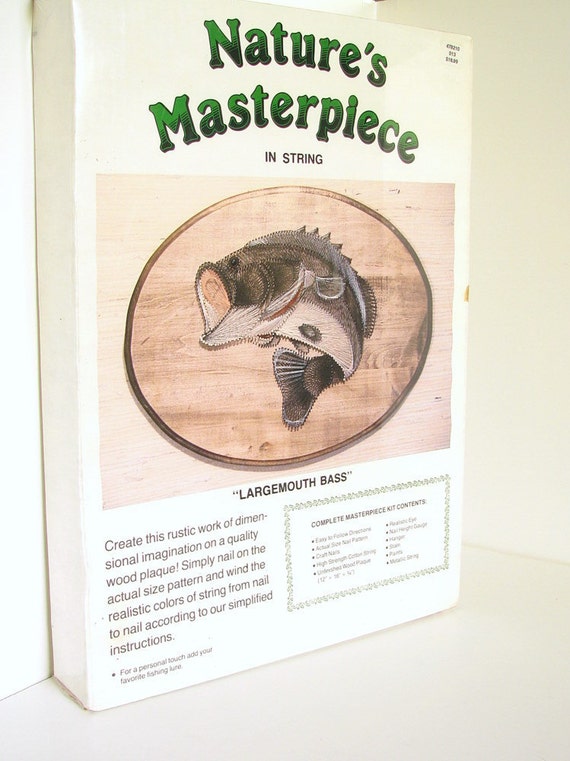 Fish String Art Kit Vintage 1970s NIB