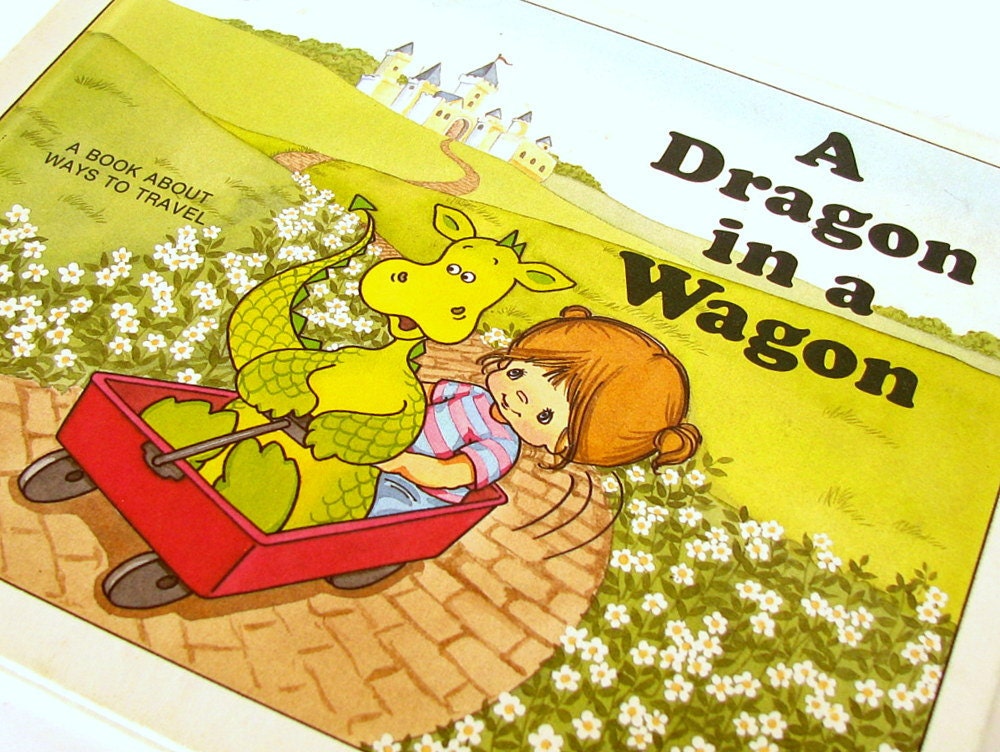 Vintage Book A DRAGON in a WAGON by Jane Moncure