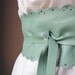 My favourite - Handmade Mint / Seafoam Leather Obi Belt - Made to Order