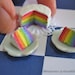 Dollhouse Miniature Food - Rainbow Cake
