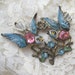 Sweet Vintage Enamel Bird Pin P1527