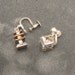 Vintage Pagoda Dangle Earrings E3037