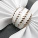 Vintage Wide Ring Chunky White Enamel R3184