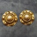 Vintage Earrings Domed Buttons E3765