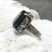 Vintage Ring Blue Blue Stone Gorgeous R4236