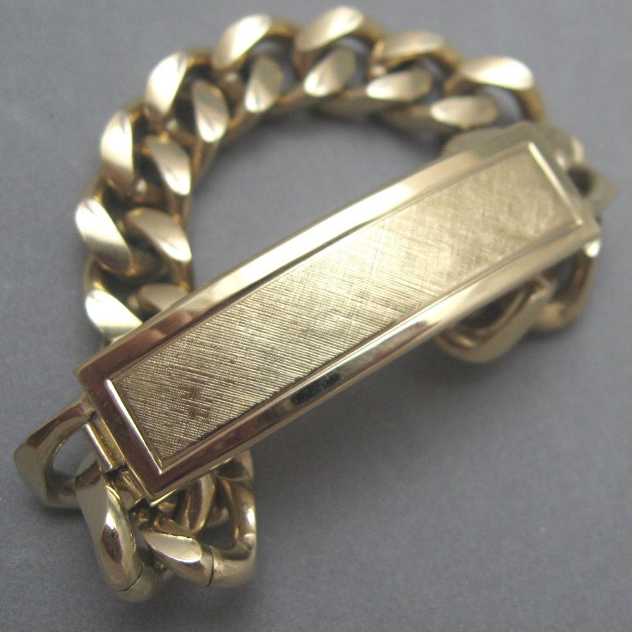 Vintage Men's Speidel I.D. Bracelet Original Box B1304