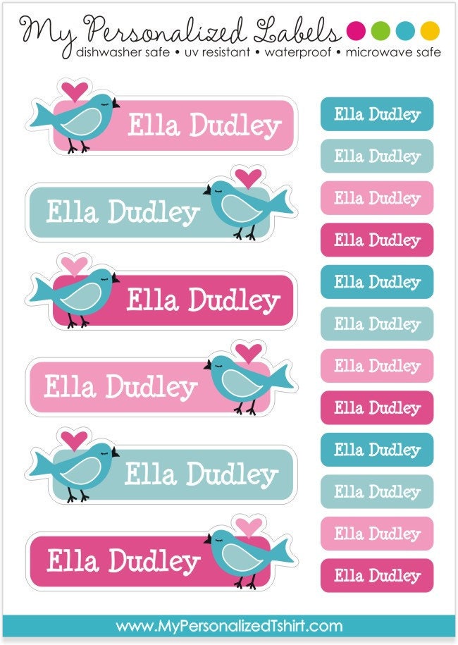 lovebird long personalized dishwasher safe by MyPersonalizedTshirt