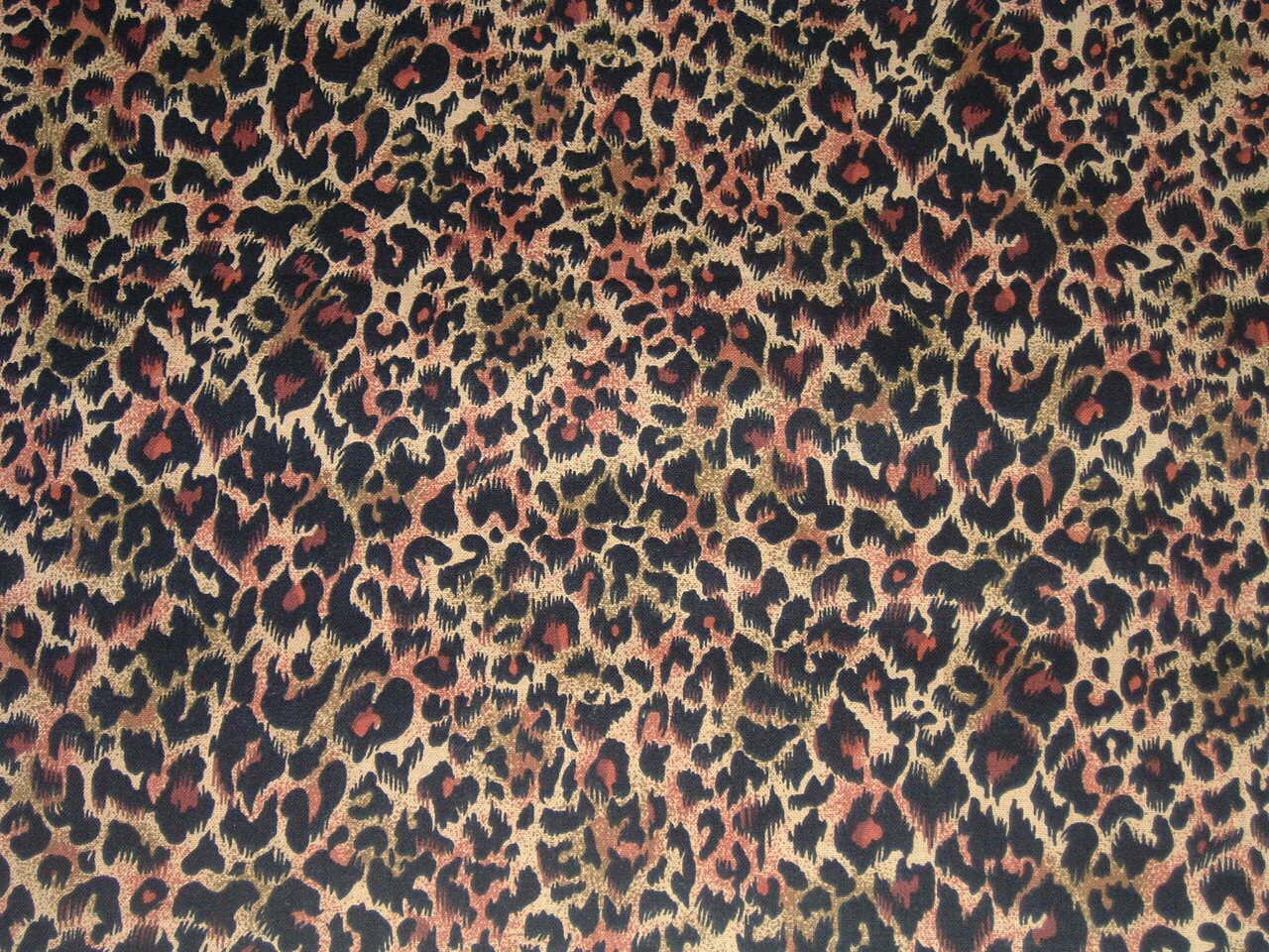Wild Animal CHEETAH print Cotton Fabric by the Yard