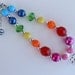 Rainbow Bright Pink bottom Chunky Necklace for Little Girls
