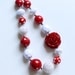 Custom order for tjaneca Canada Day Chunky Necklaces