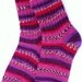 FREE SHIPPING - Hand knitted socks women MEDIUM size - Raspberry