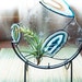 Elegant Frosted Stained Glass Airplant Panel in Stand