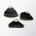 SALE . handpainted beach pottery pieces . miniature mountain range 6 . by natasha newton