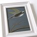 original framed painting . bird art . fly away home by natasha newton
