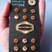 SALE - carved mother of pearl buttons and a buckle