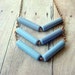 Tribal Necklace Sky Blue Rustic Chevron Spring Fashion Gift Box