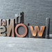 LET IT SNOW Some More - Vintage Letterpress Words