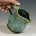 Maple syrup pitcher, ceramic creamer, breakfast serving, coffee tea service, handmade stoneware by hughes pottery