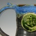 Dad coffee mug, gift tankard, fathers day beer stein, sapphire blue gray, handmade by hughes pottery