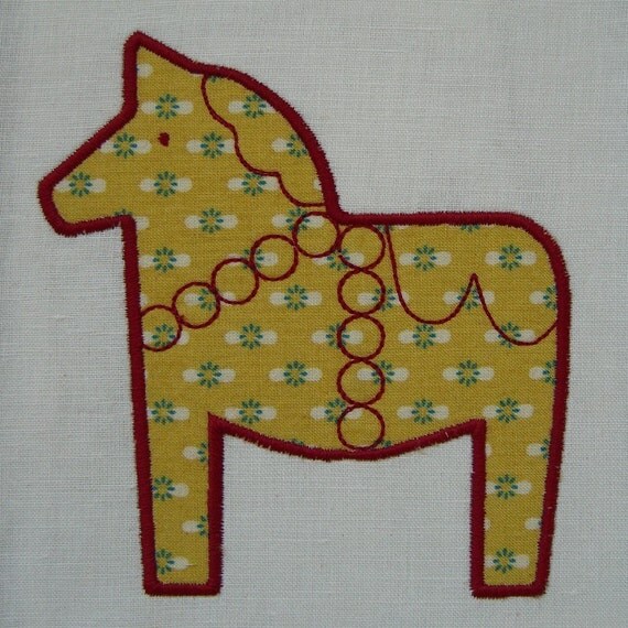 Dala Horse Machine Embroidery Design