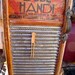 vinTage anTiQue UPcycLeD DubL HanDi WASHBOARD inTo a WALL CABINET-- LinGeRiE siZe-REcycLeD / REpurposeD--with anTiQue HanDLe