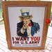 uniQue Tin Sign WALL CABINET ---" I Want You For U.S. Army Nearest Recruiting Station" -- Uncle Sam